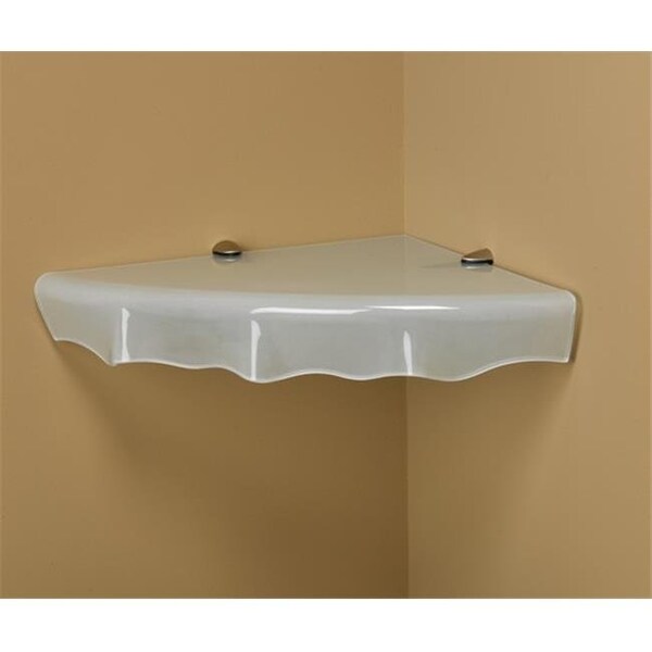 Amore Designs Amore Designs CPTSOYSTERCOR Concepts Oyster Opaque Glass Shelf; 16 x 16 in. CPTSOYSTERCOR - main